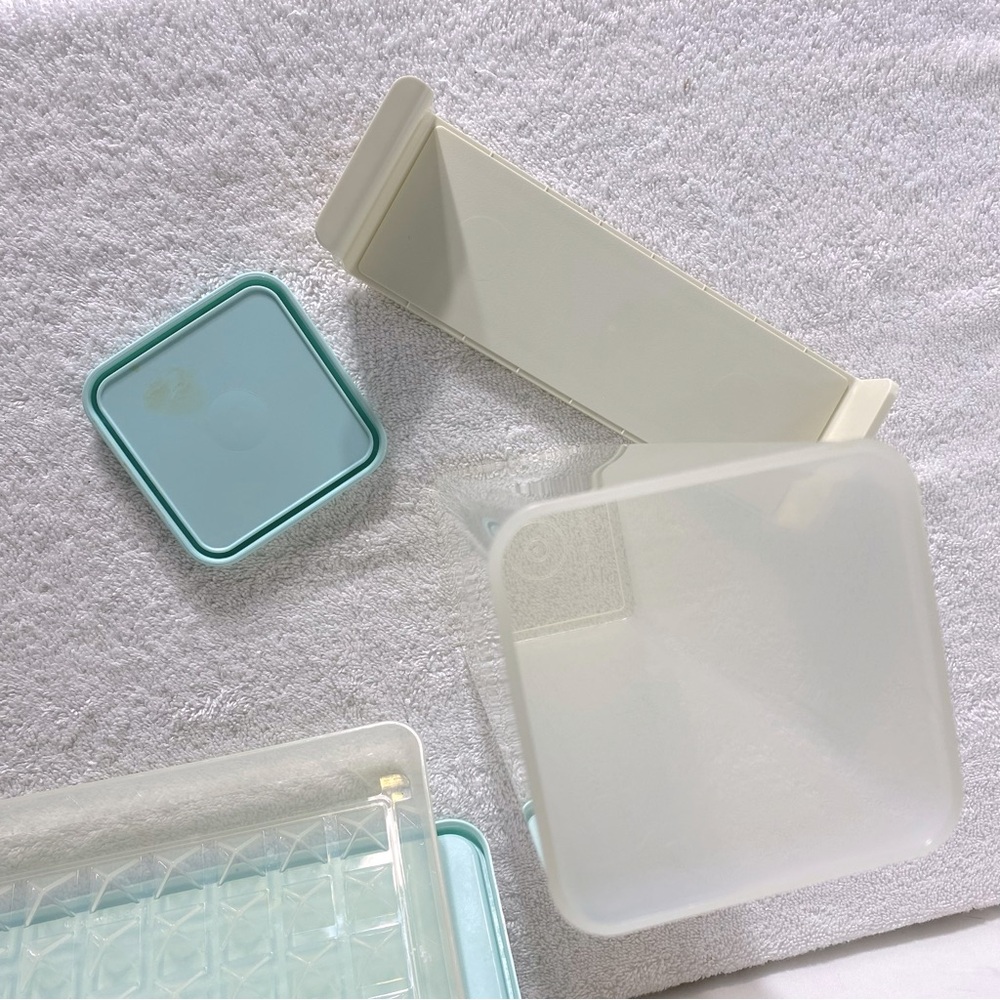 Tupperware Light Blue & Transparent Container Set 9pc - Picture 15 of 16